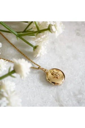 Wisteria London Gold Bee Locket