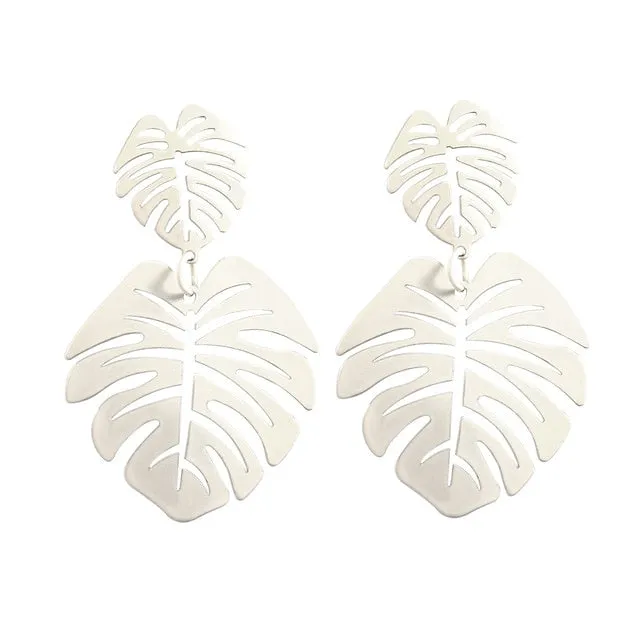X&P New Korean Heart Statement Drop Earrings 2019 for Women Fashion Vintage Geometric Acrylic Dangle Hanging Earring Jewelry